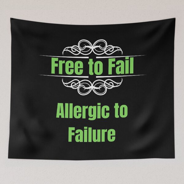 Item preview, Free to fail but allergic to failure designed and sold by TeeZoneZtore.