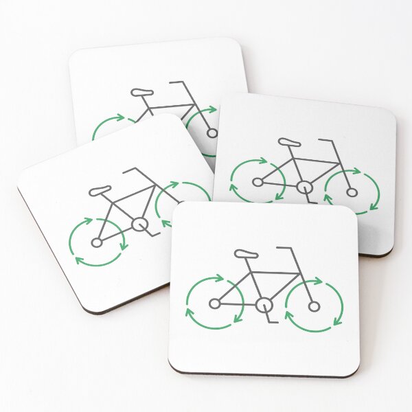 Item preview, Bicycle with recycle arrows  designed and sold by TashaVector.