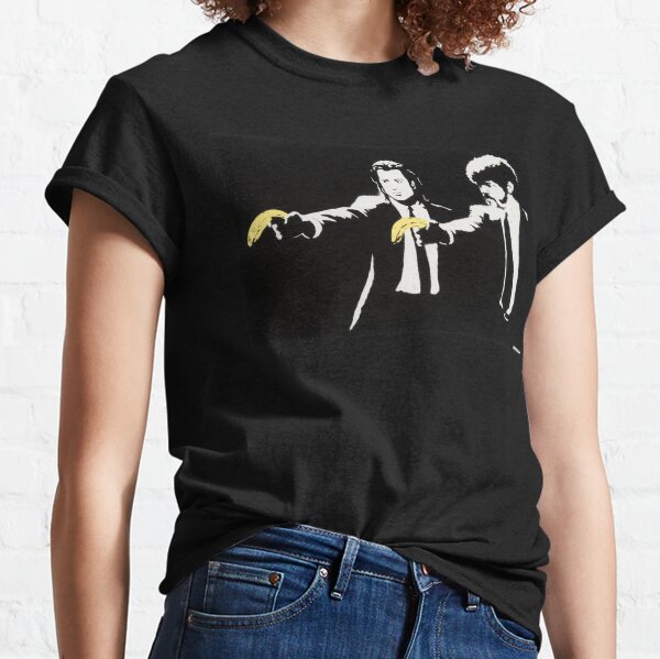 banksy pulp fiction t shirt