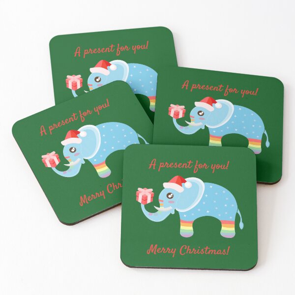 Item preview,  Merry Christmas 2020 from Blue Sparkly Rainbow Elephant! designed and sold by twicetrader.