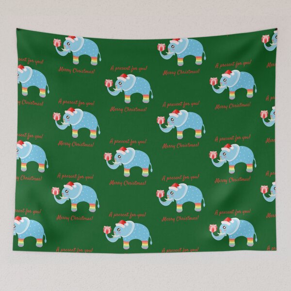 Item preview,  Merry Christmas 2020 from Blue Sparkly Rainbow Elephant! designed and sold by twicetrader.