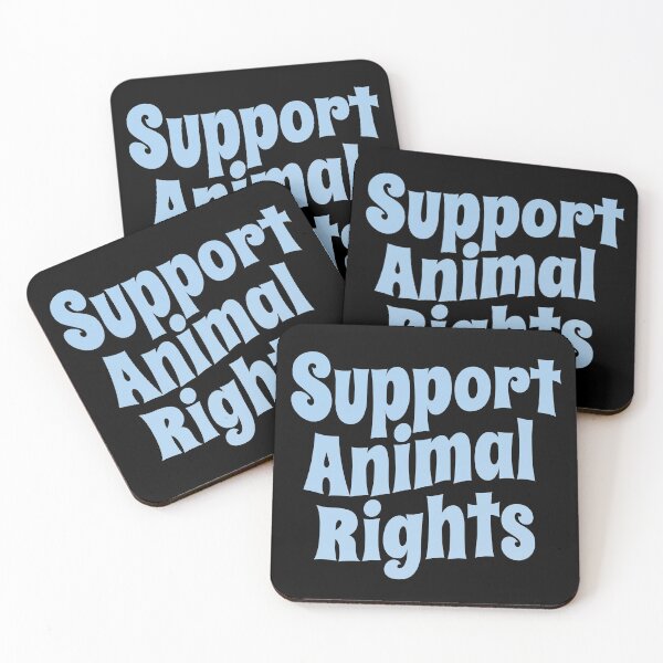 Item preview, Support Animal Rights (Trending Political Quote • Vintage Classic 70's Look • Light Blue) designed and sold by SassyClassyMe.