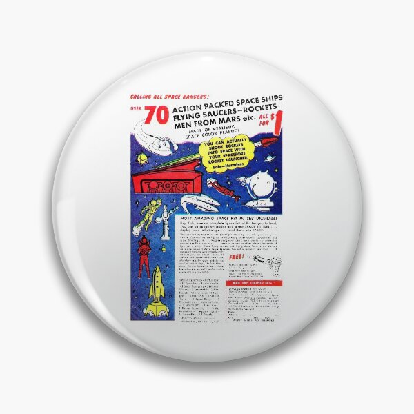 Item preview, SPACE SHIPS - FLYING SAUCERS - MEN FROM MARS - TOY ADVERT designed and sold by ThrowbackAds.