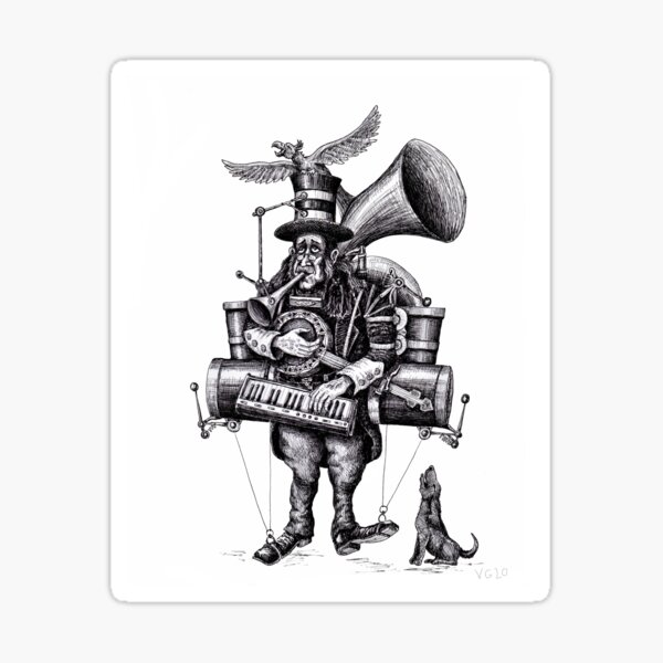 One Man Orchestra Sticker