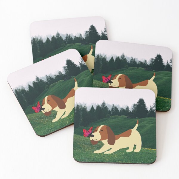 Item preview, Beagle with a Butterfly designed and sold by SunfullyYours.