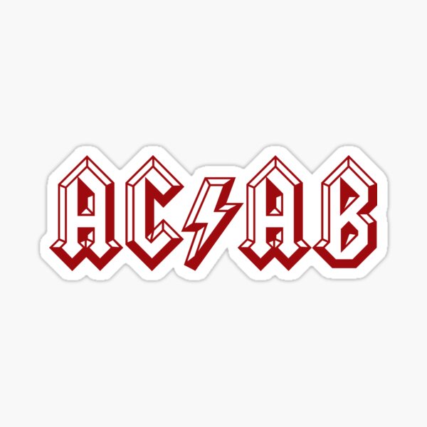 AC/DC ACAB Sticker