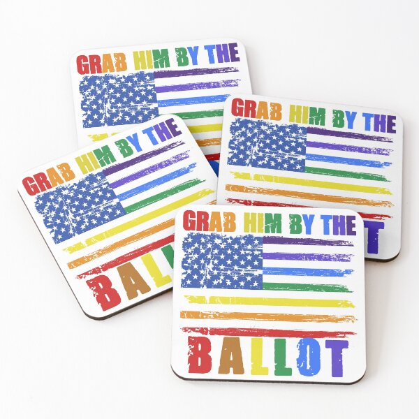 Item preview, LGBTQ grab him by the ballot pride flag designed and sold by GoodyLeo.