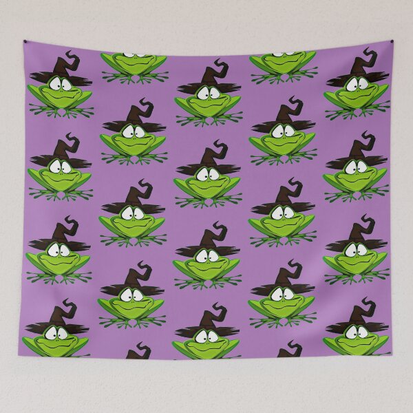 Item preview, Halloween Green Witch Frog designed and sold by Borislav Shekerdzhiyski.