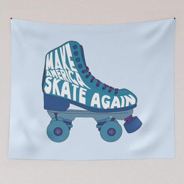 Item preview, Make America Skate Again Blue Roller Skates designed and sold by Sunny Collections.