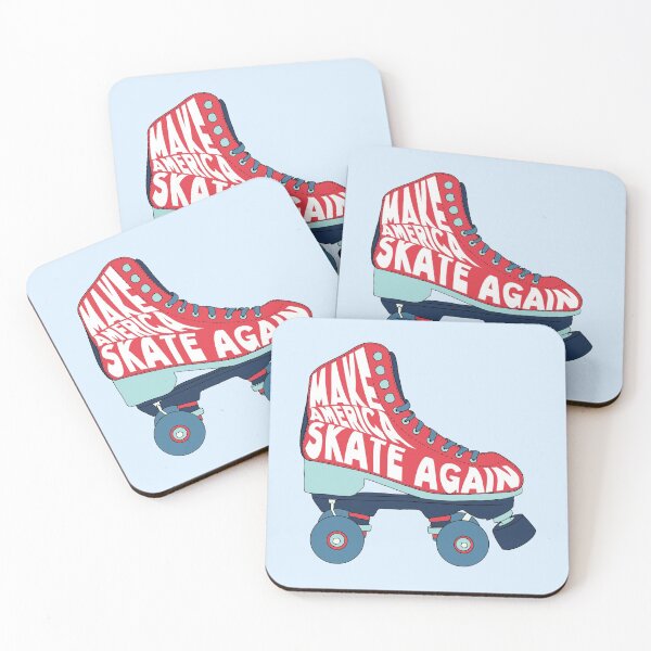 Item preview, Make America Skate Again Blue Red Roller Skates designed and sold by Sunny Collections.