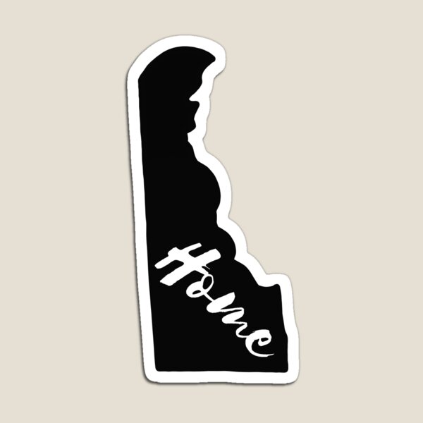 Item preview, Delaware Cursive Home State Outline designed and sold by KARAKATE.