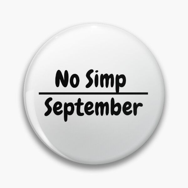 Item preview, No Simp September designed and sold by Pea Fitness.