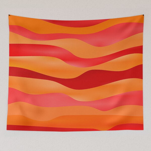 Item preview, Orange red fire colors abstract pattern designed and sold by likebakerdo.