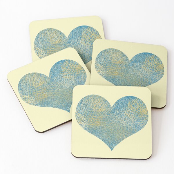 Item preview, Turquoise Rocks Pattern Heart Shape Design designed and sold by AMSonArt.