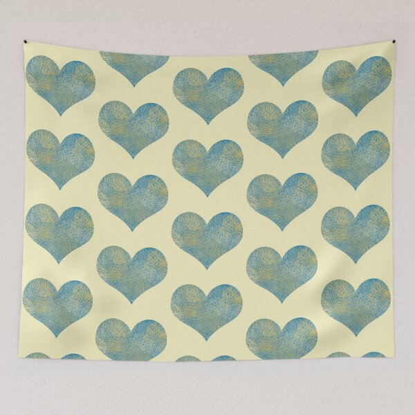 Item preview, Turquoise Rocks Pattern Heart Shape Design designed and sold by AMSonArt.