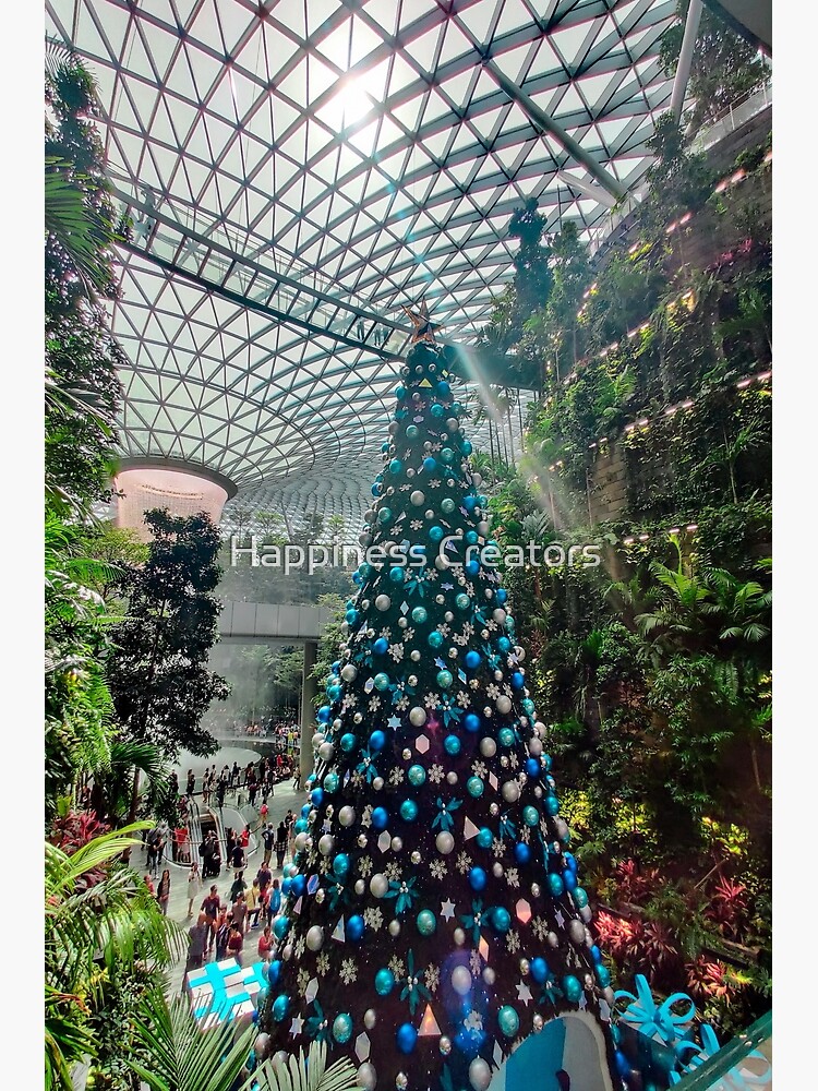 "Singapore Jewel Changi Airport Christmas Tree" Poster for Sale by