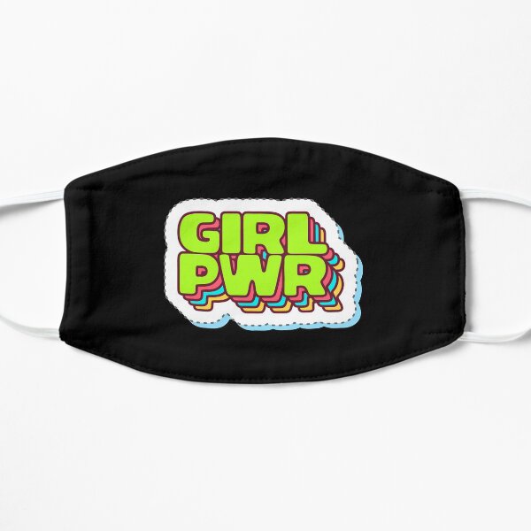 "GIRL PWR" Cool PopArtWork Flat Mask