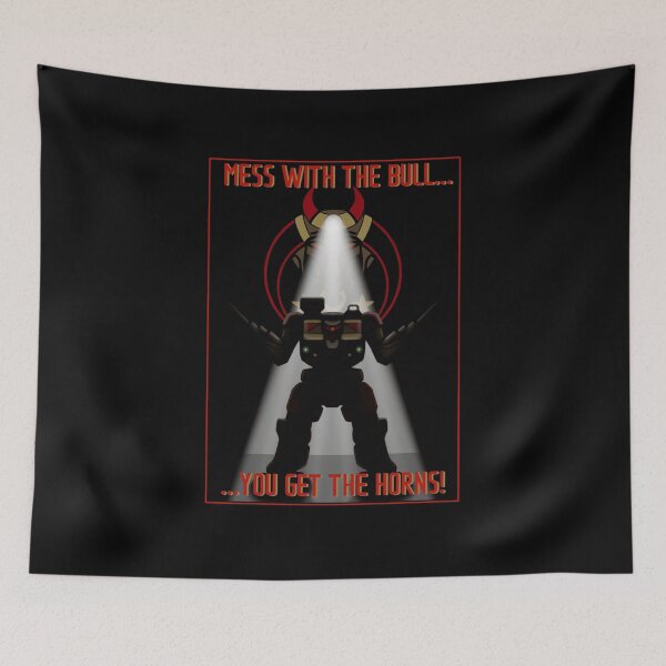 Item preview, Battletech - Taurian Defense Forces poster "Mess with the bull" designed and sold by Digital Nettle Tea.