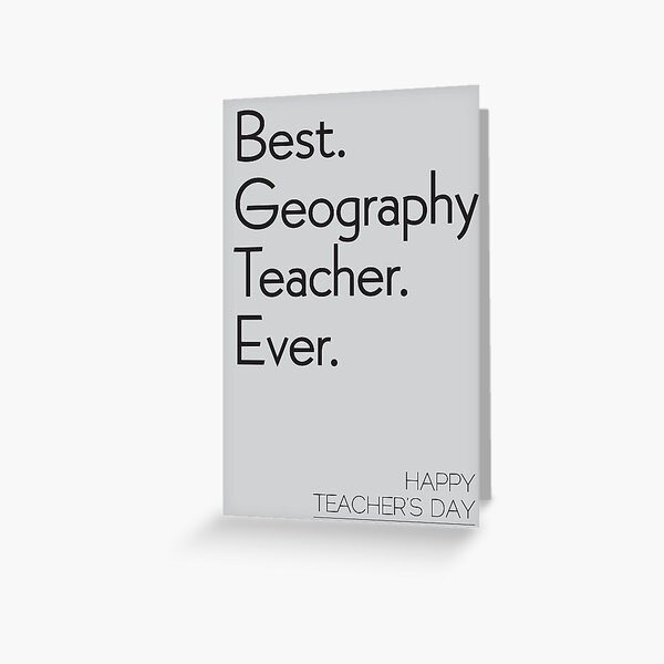 Geography Teacher Birthday Greeting Cards Redbubble