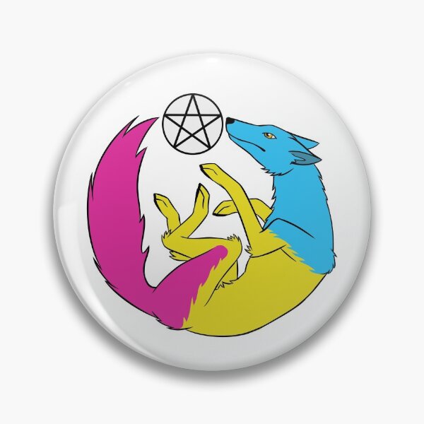 Item preview, Pan pentacle wolf  designed and sold by Blackoutsentine.
