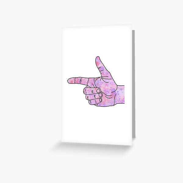 EDP445 Finger Guns | Greeting Card