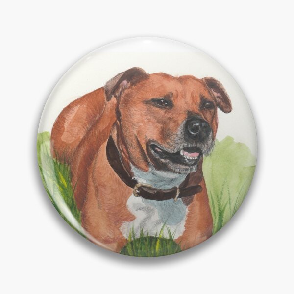 Item preview, Deta the Staffy designed and sold by LYNN COSTELLOE.