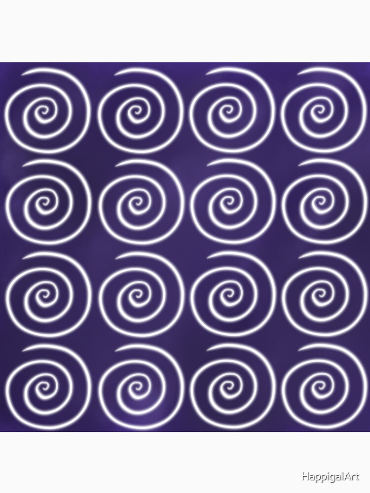 Purple Swirls by HappigalArt
