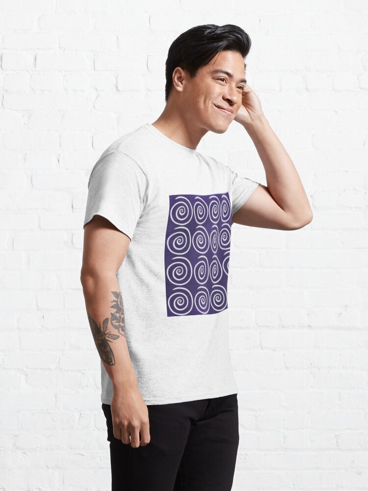 Alternate view of Purple Swirls Classic T-Shirt