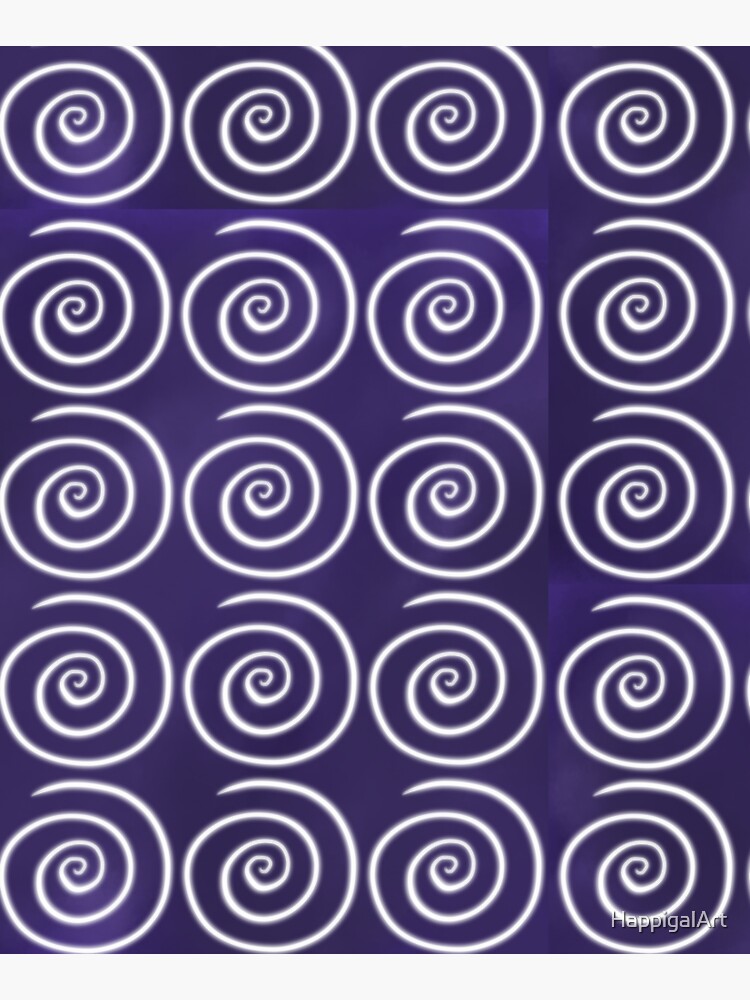 Purple Swirls by HappigalArt