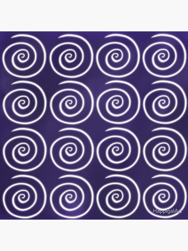 Purple Swirls by HappigalArt