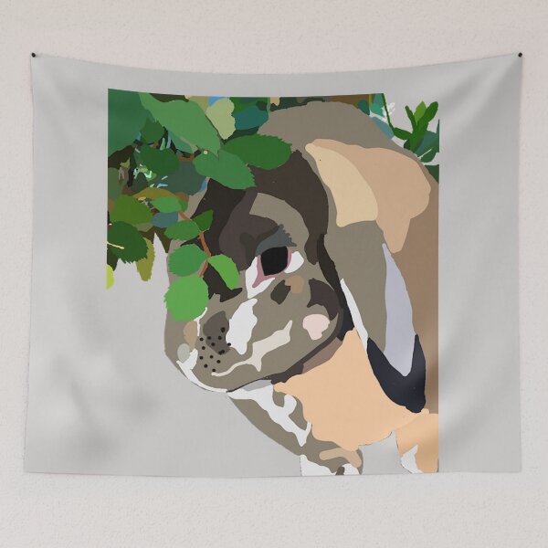 Item preview, Rabbit in Rose Bush designed and sold by Katy Briant.
