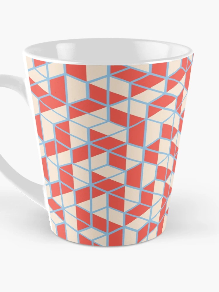 Thumbnail 3 of 4, Coffee Mug, Geometric Block Pattern designed and sold by SFTStudio.