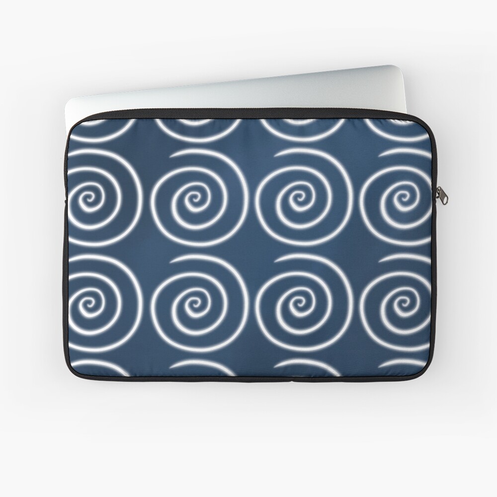 Blue Swirls Laptop Sleeve