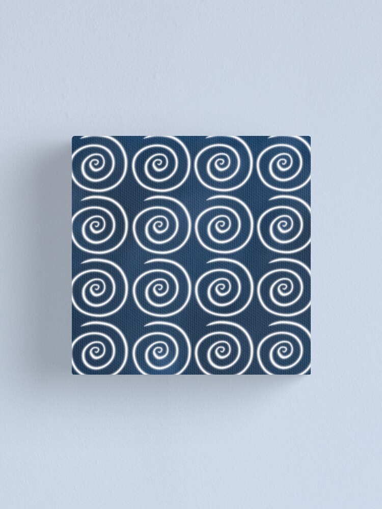Alternate view of Blue Swirls Canvas Print