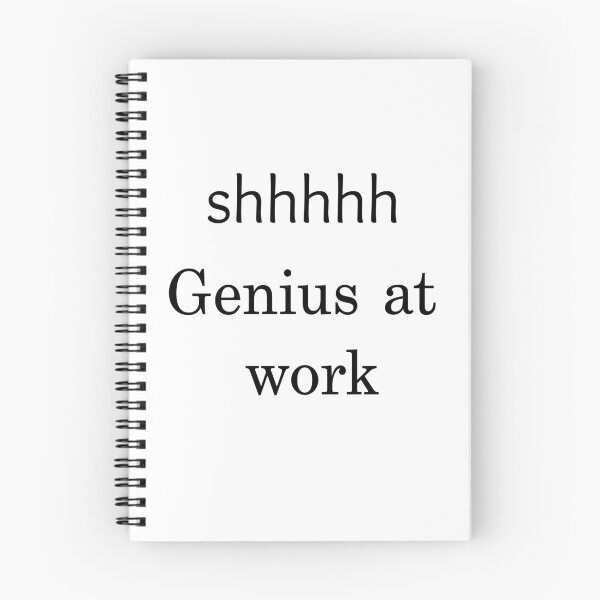 Item preview, shhhhh genius at work designed and sold by mike7henry.