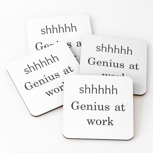 Item preview, shhhhh genius at work designed and sold by mike7henry.