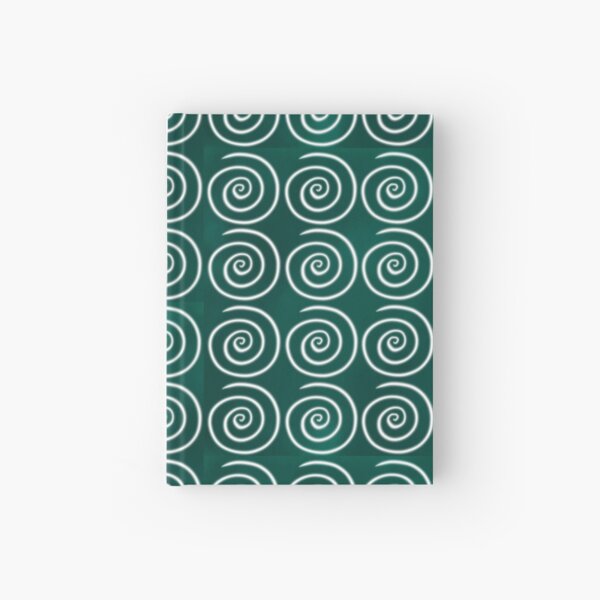 Green Swirls Hardcover Journal