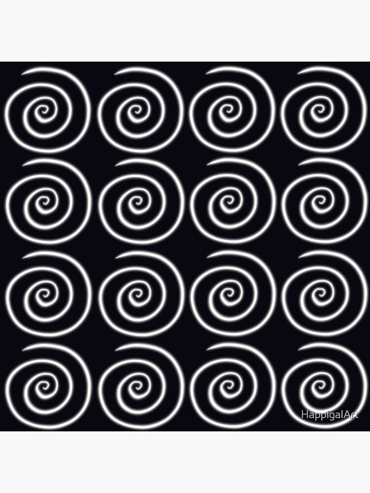 Black Swirls by HappigalArt