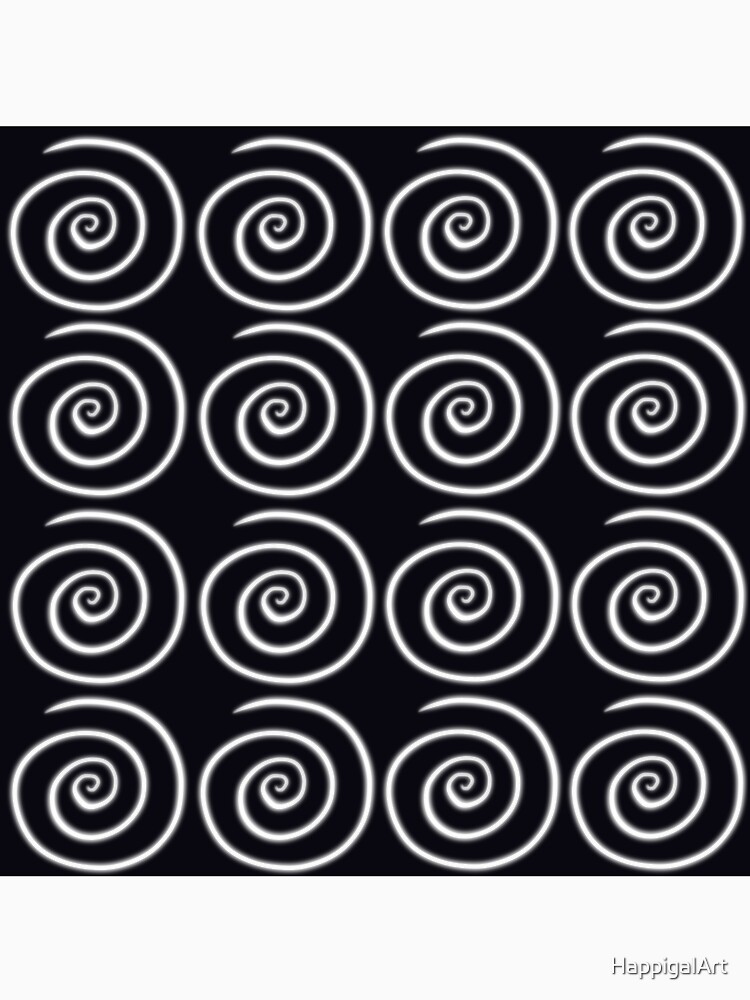 Black Swirls by HappigalArt