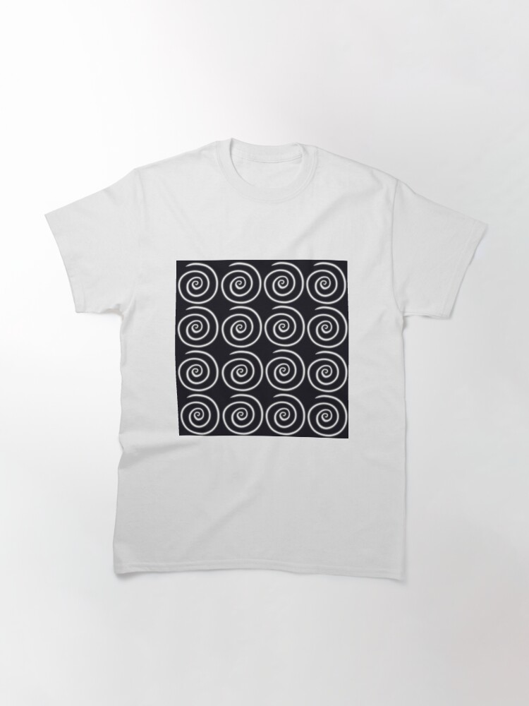 Alternate view of Black Swirls Classic T-Shirt