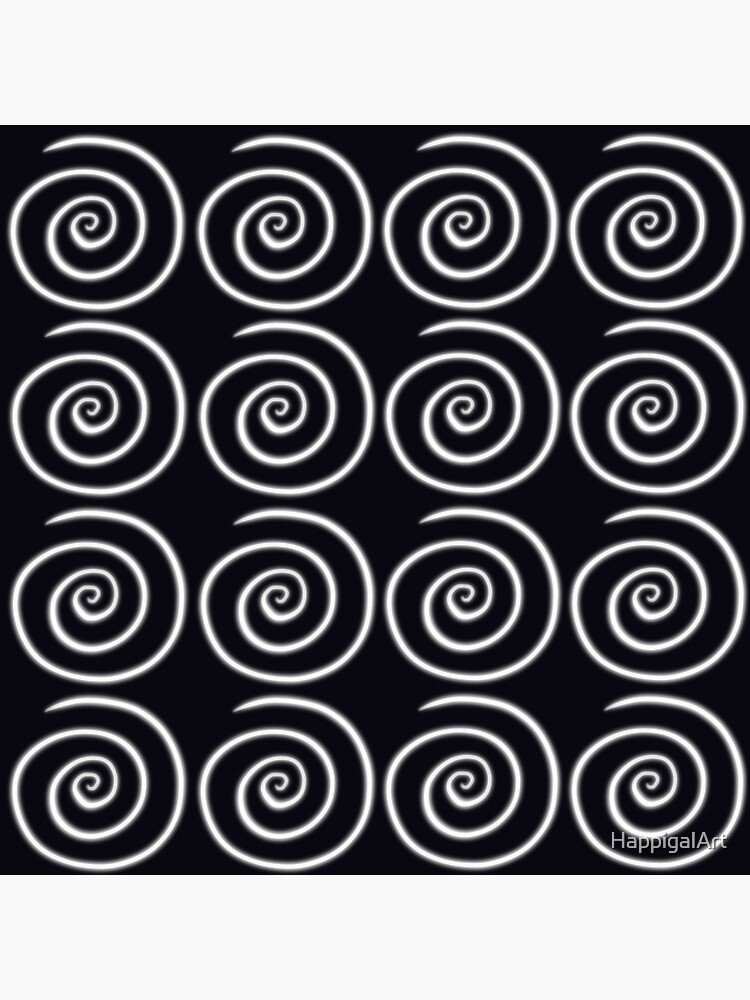 Black Swirls by HappigalArt