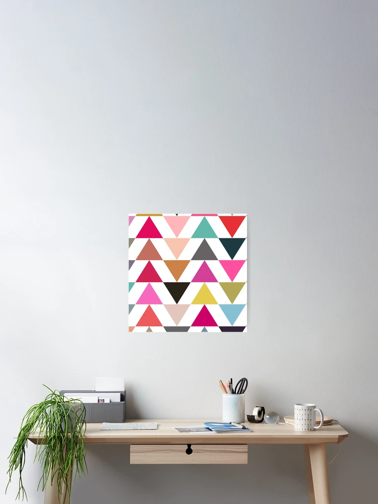 Thumbnail 2 of 3, Poster, Geometric Triangle Pattern designed and sold by SFTStudio.