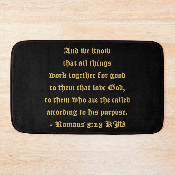 Item preview, Copy of Romans 8:28 KJV 1611 - Gold Print designed and sold by VerShirts.