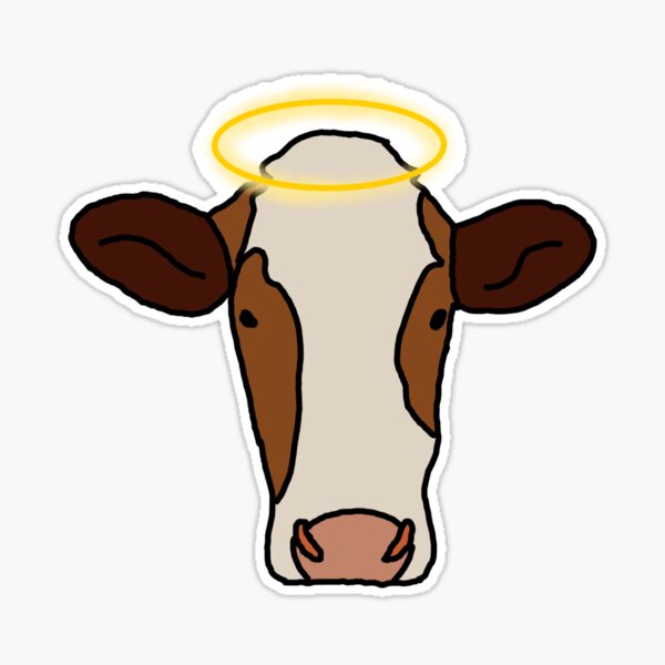 Holy Cow Sticker for Sale by ZeDeWitt