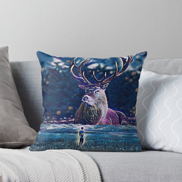 Item preview, Surreal deer night scenery  designed and sold by polymathicbeast.