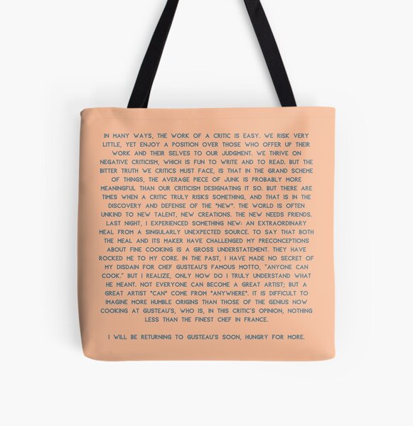 Item preview, Anton Ego Critic Full Quote Hungry For More Ratatouille designed and sold by Sunny Collections.