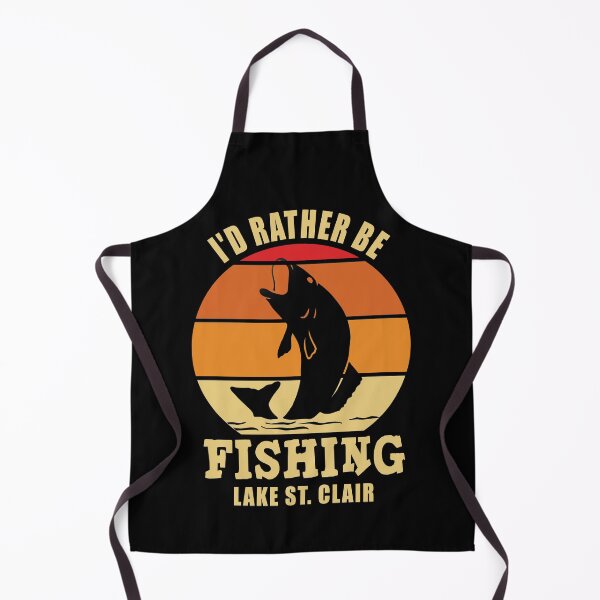 Item preview, I'd Rather Be Fishing Lake St. Clair designed and sold by MoonsmileProd.