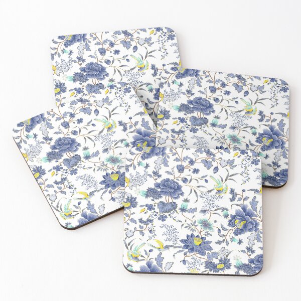 Item preview, Violets and Blues Flower Pattern designed and sold by Espinoza Creative.