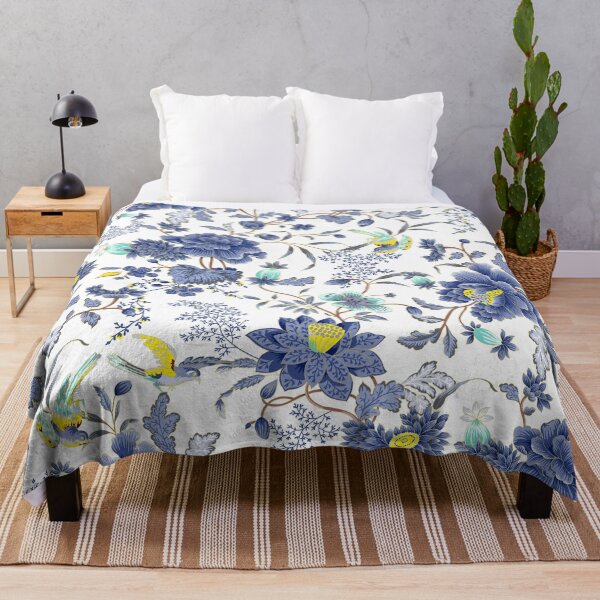 Item preview, Violets and Blues Flower Pattern designed and sold by Espinoza Creative.
