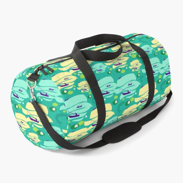 Item preview, Pattern with fishermen in boats (green version) designed and sold by Irina Ivanova.